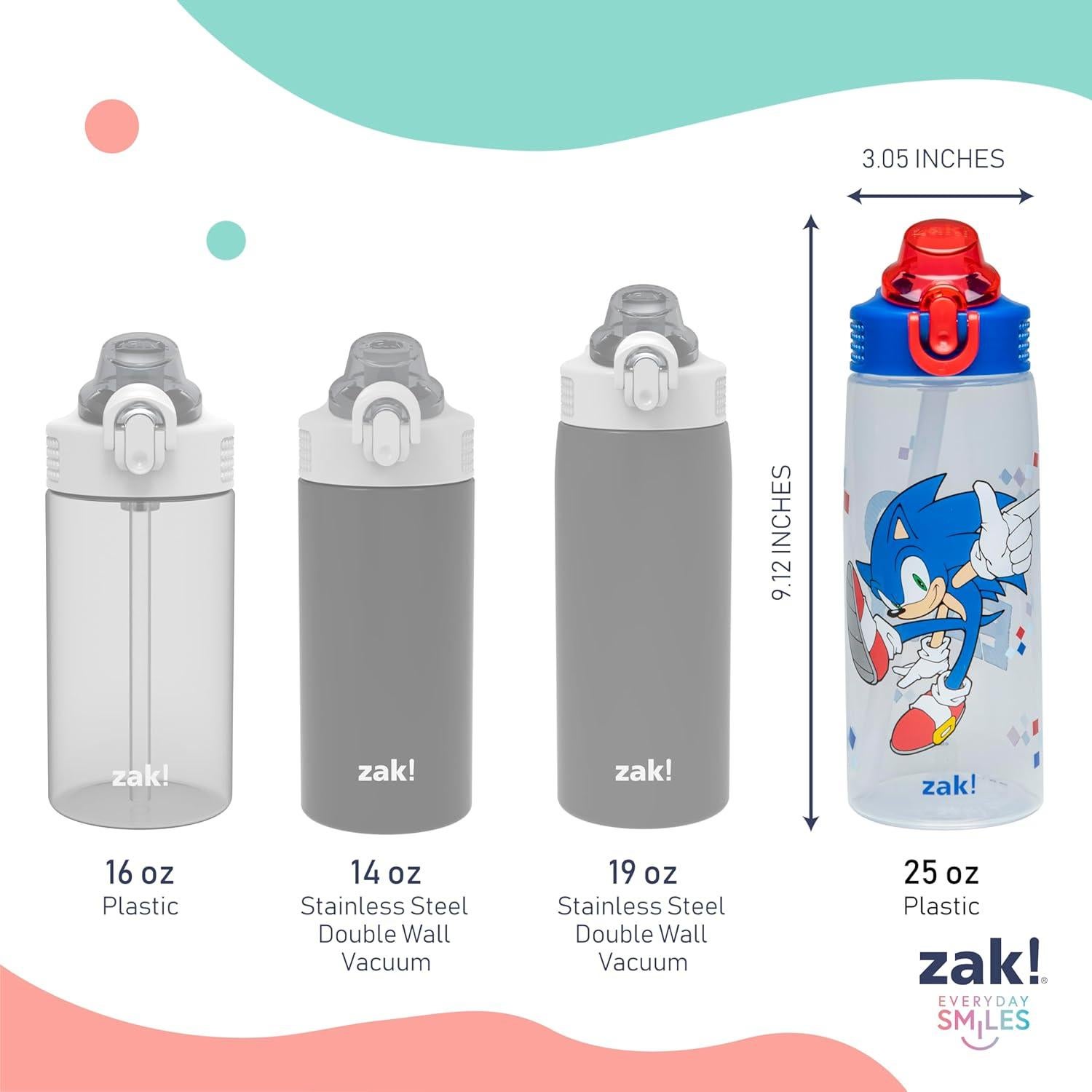 Botella de Agua Sonic the Hedgehog 25 oz Zak Designs