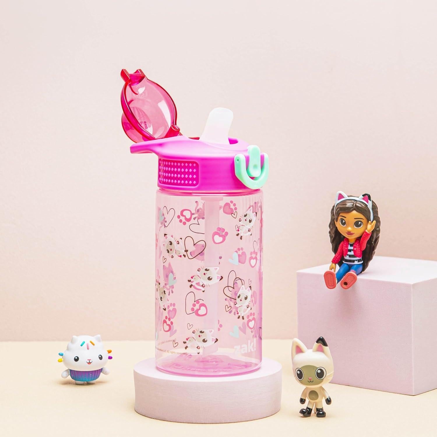 Botella de Agua Zak Designs Pandy Paws 480ml a Prueba de Fugas