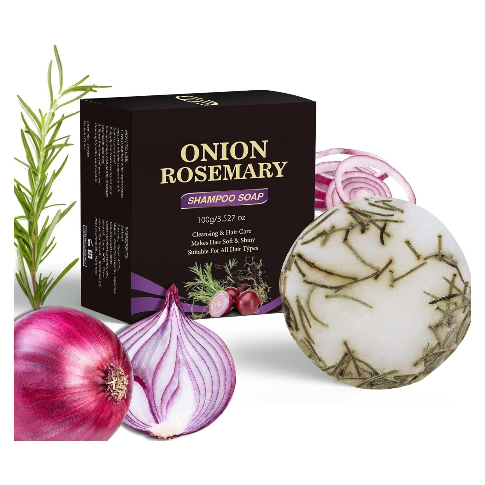 Jabón Champú de Cebolla y Romero Lanthome 100g - Suave y Brillante