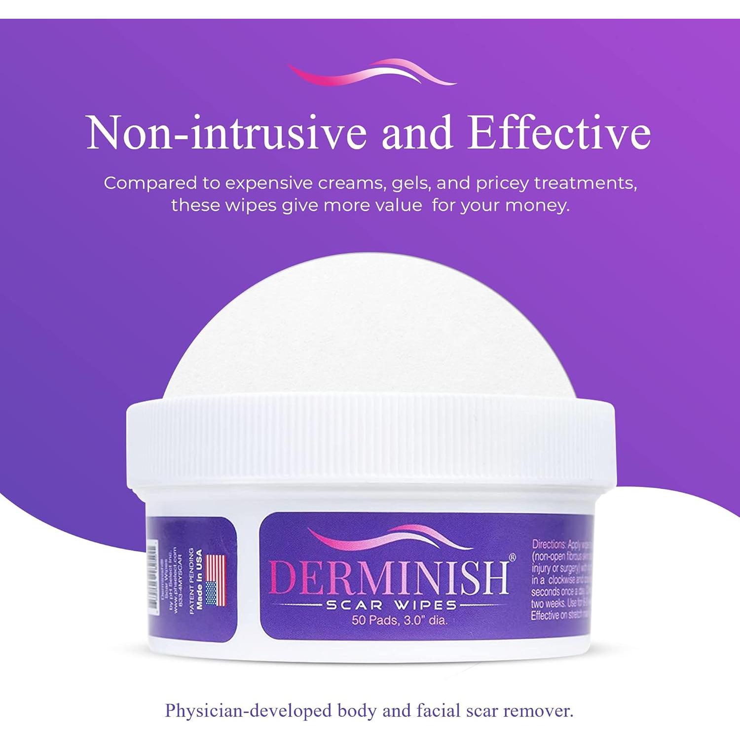 Toallitas Derminish para Cicatrices - Eliminador Natural 170g