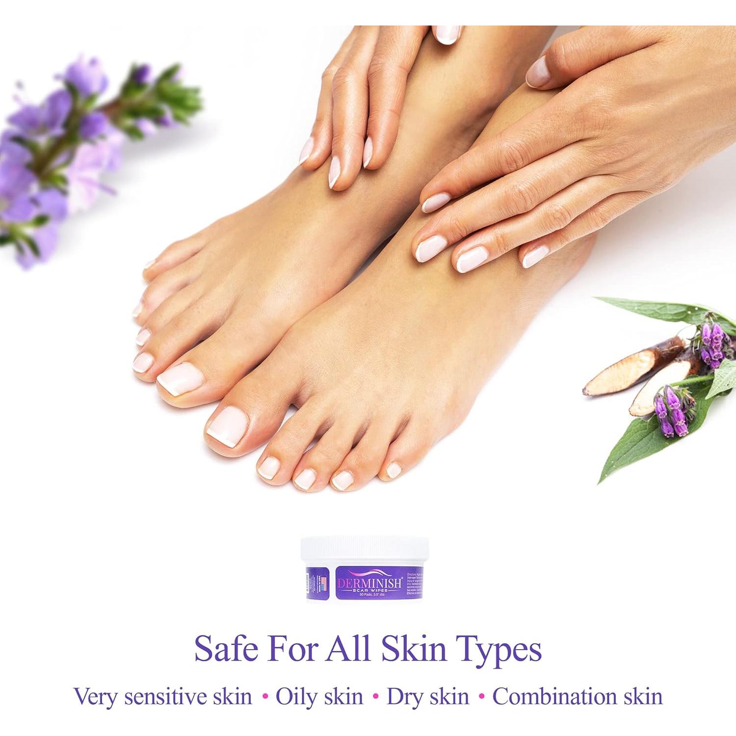 Toallitas Derminish para Cicatrices - Eliminador Natural 170g