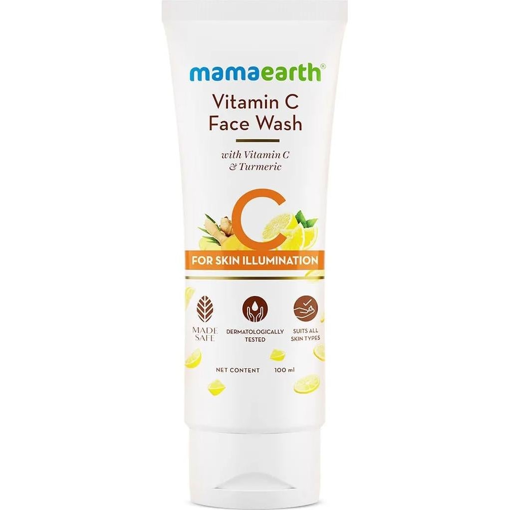 Limpiador Facial Mamaearth Vitamina C 100ml Exfoliante Suave