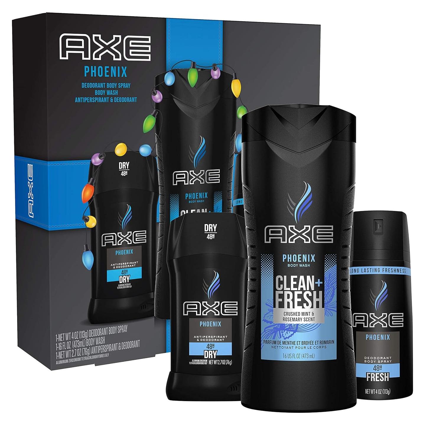 Set de Regalo AXE Phoenix - Spray, Desodorante y Gel de Ducha