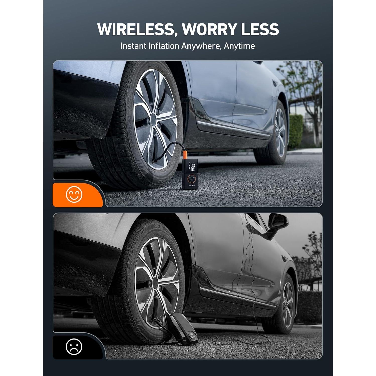 Inflador de Neumáticos AstroAI AIRUN L7 150 PSI Portátil