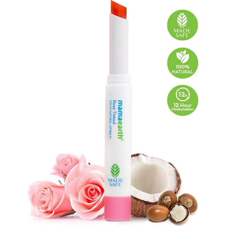 Bálsamo Labial Natural Mamaearth Tinte Rosa 2g Hidratante