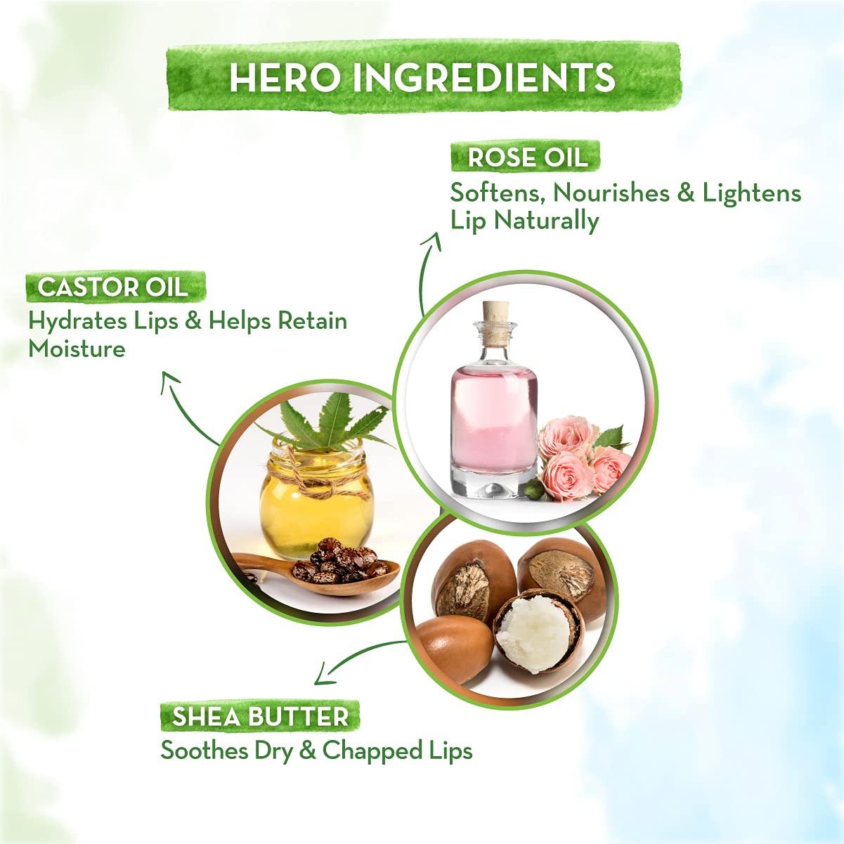 Bálsamo Labial Natural Mamaearth Tinte Rosa 2g Hidratante