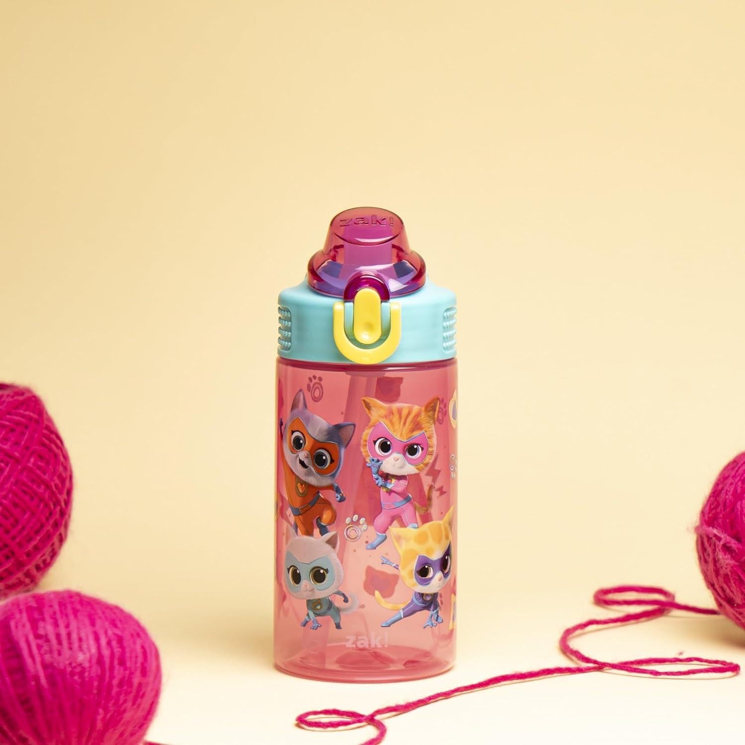 Botella de Agua Zak Designs SuperKitties 16oz A Prueba de Fugas