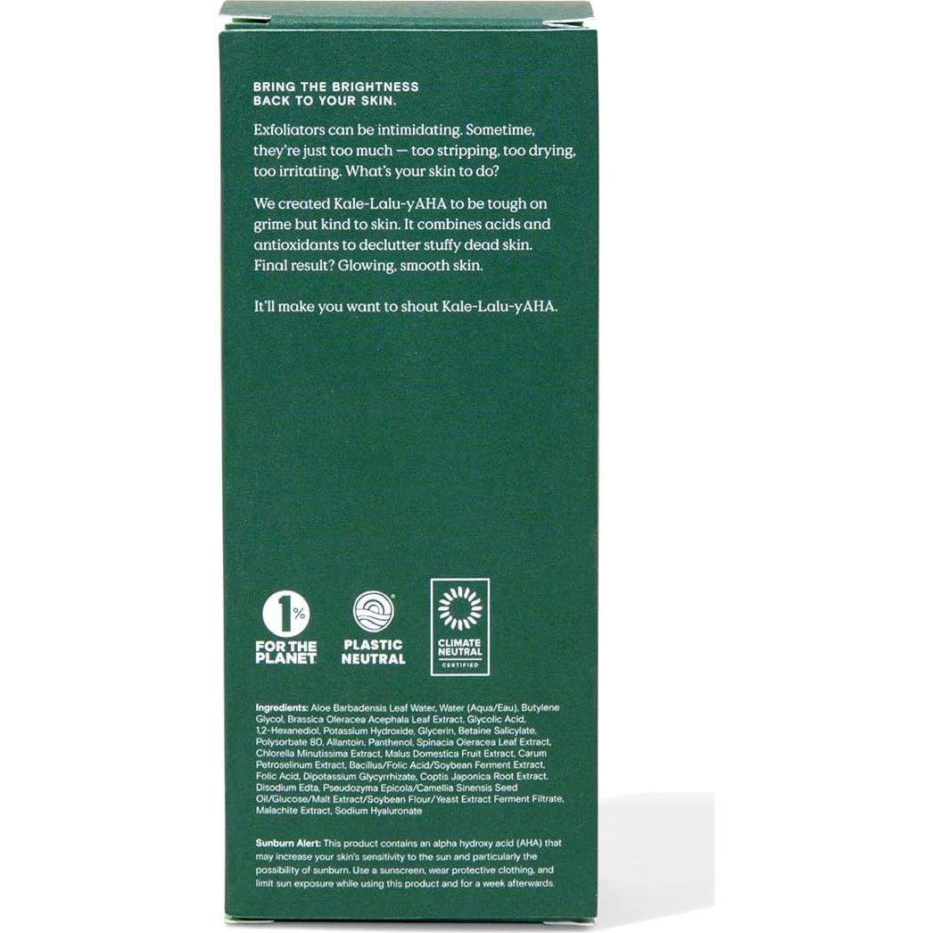 Exfoliante Suave KraveBeauty Kale-Lalu-yAHA 200 ml AHA 5.25%