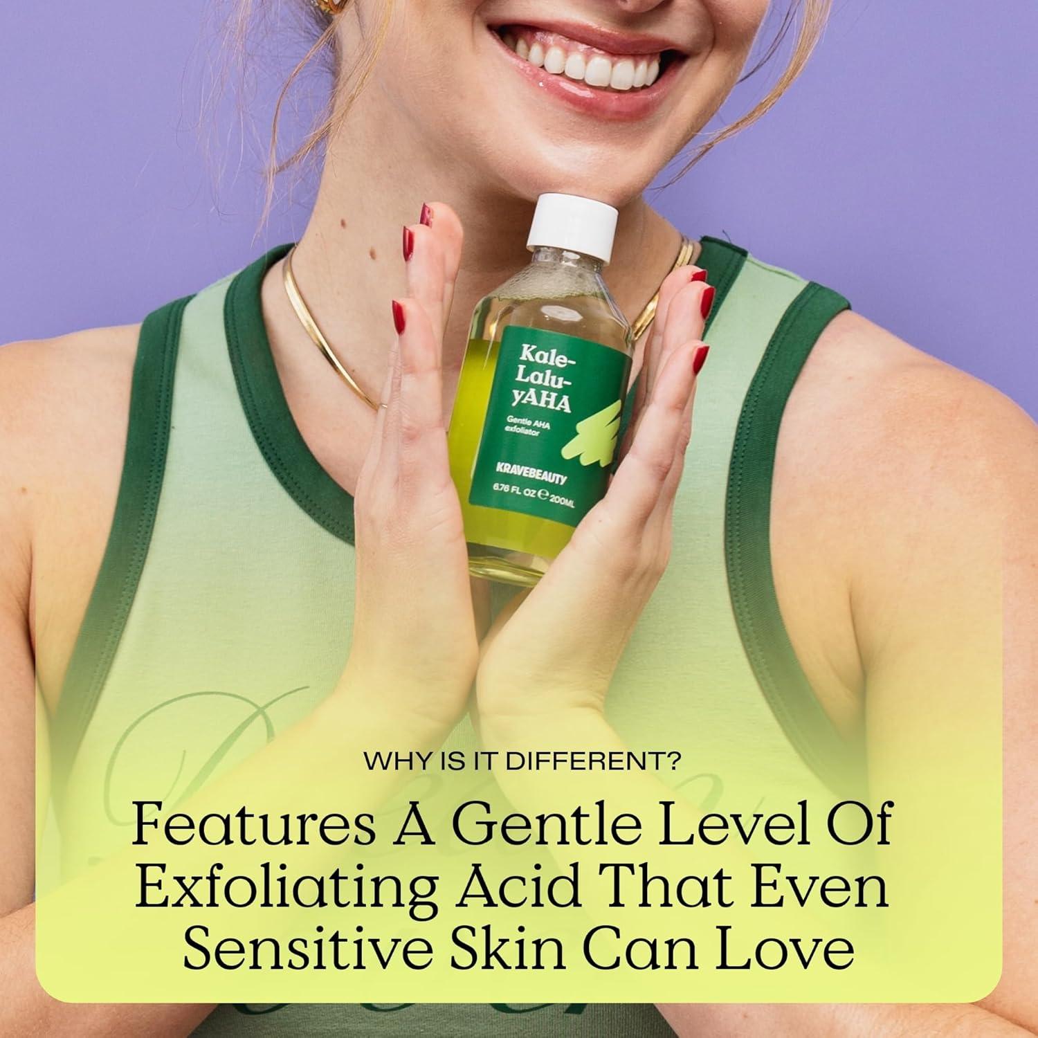 Exfoliante Suave KraveBeauty Kale-Lalu-yAHA 200 ml AHA 5.25%