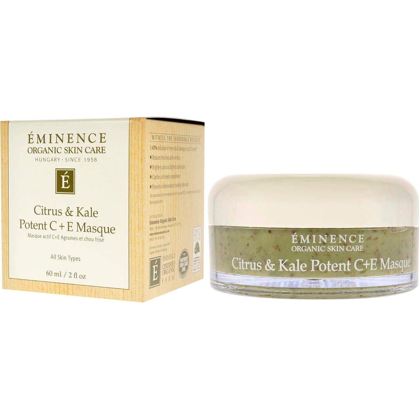 Mascarilla Facial Eminence C + E de Cítricos y Kale 56.7g