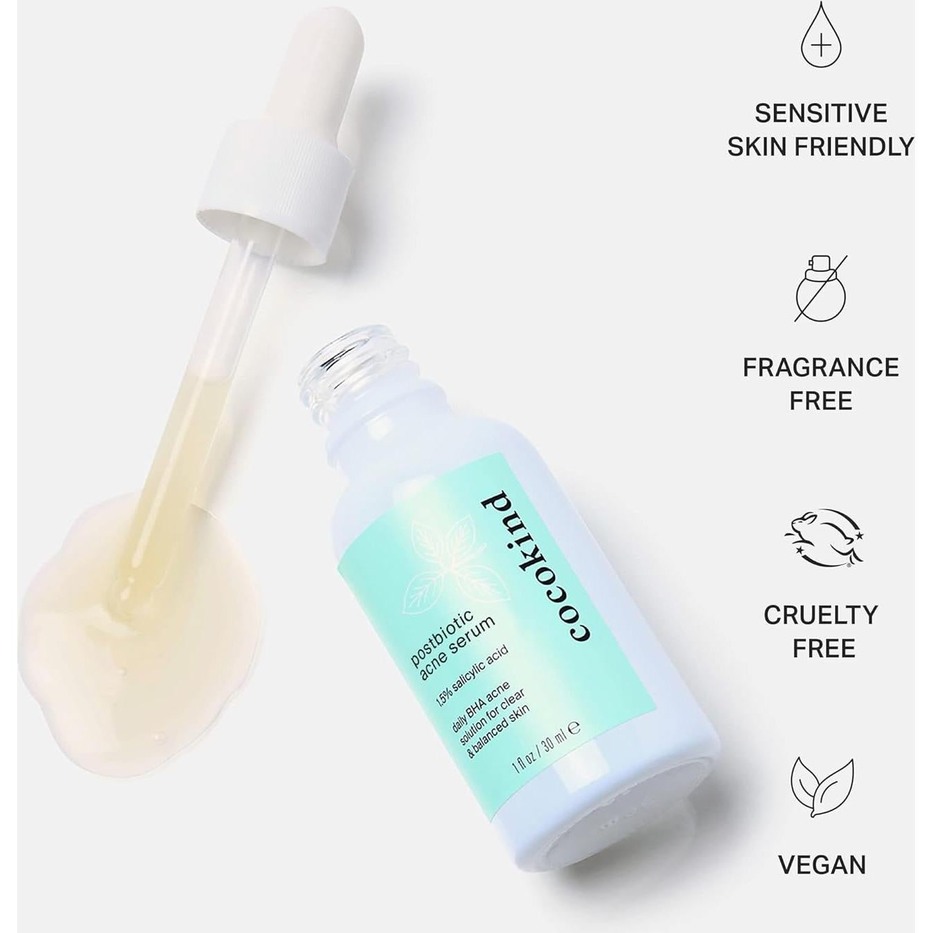 Suero Postbiótico Cocokind 1.5% Ácido Salicílico 28g