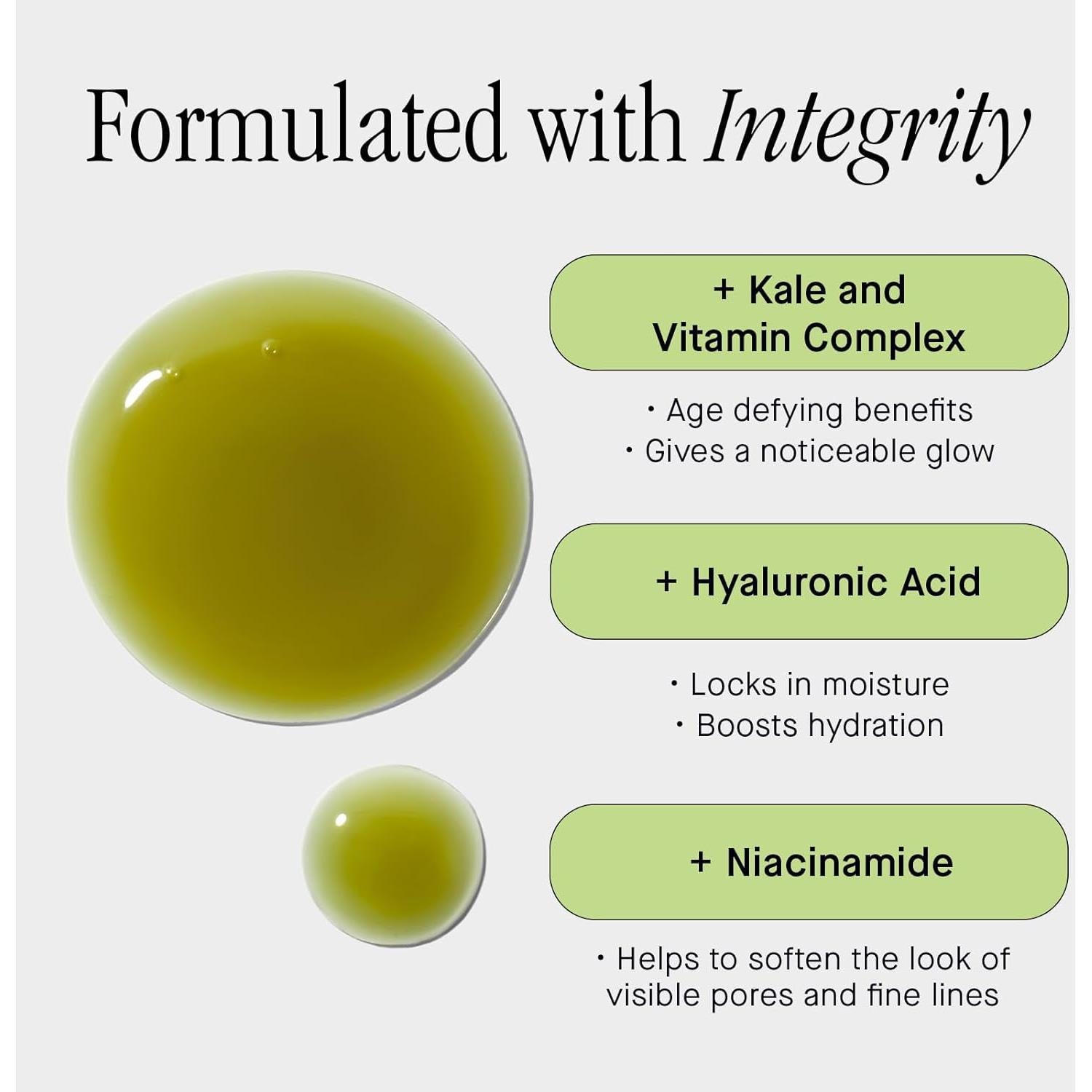 Suero Glow Superfood Brandefy - Hidratante con Kale y Vitaminas