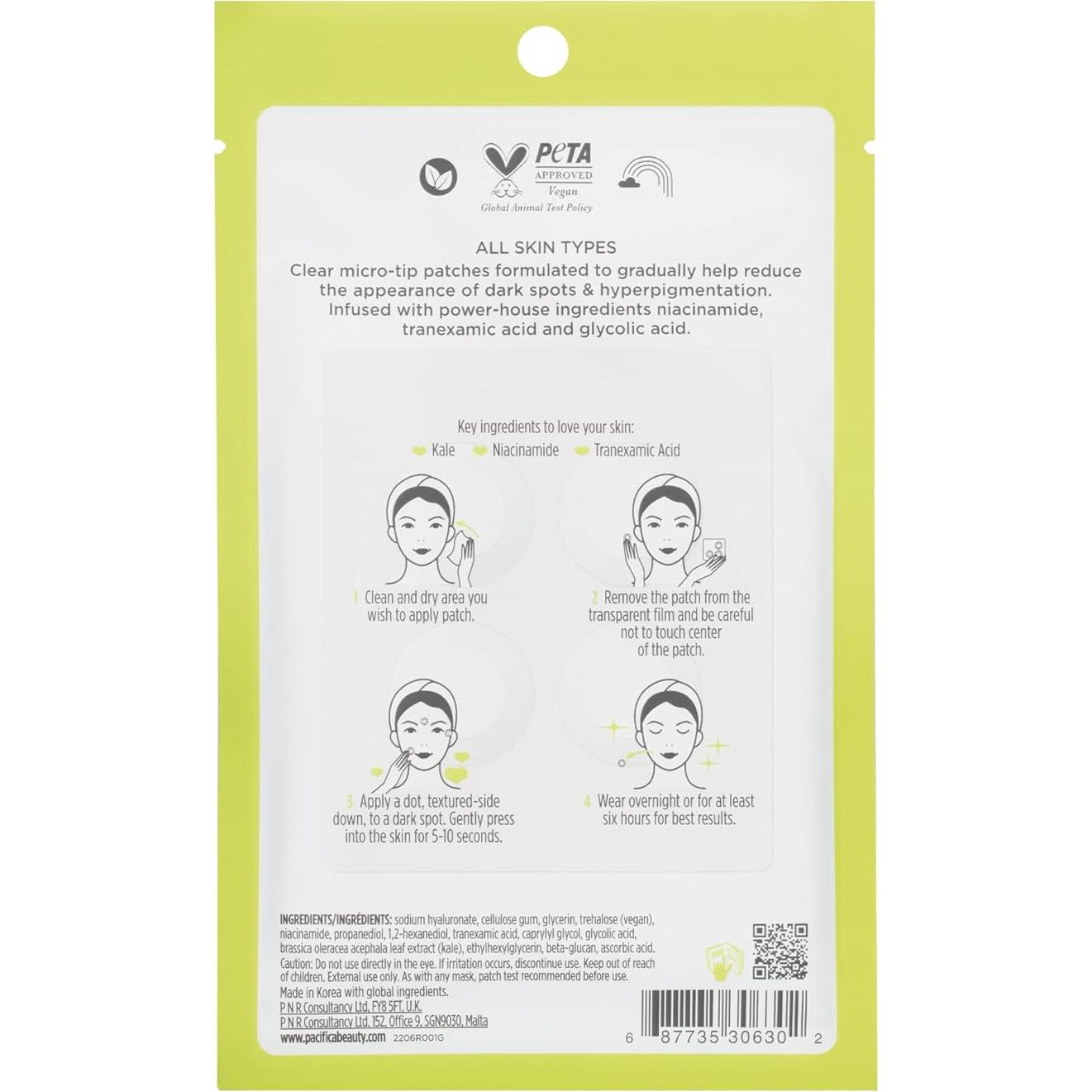 Parches Micropatch Pacifica para Manchas Oscuras - 4 Unidades