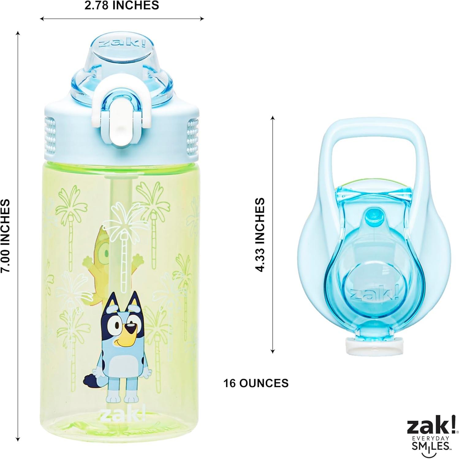 Botella de Agua Kids Zak Designs Bluey 480ml a Prueba de Fugas