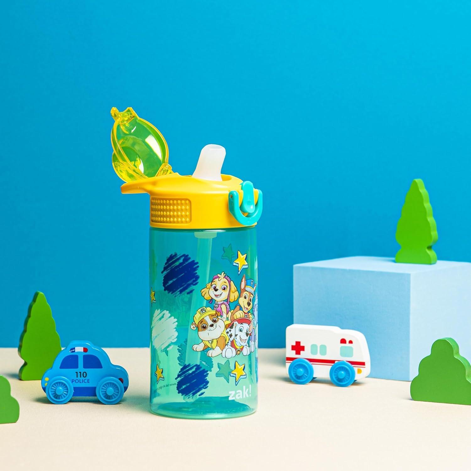 Botella de Agua Zak Designs Sage PAW Patrol 480ml con Pajilla
