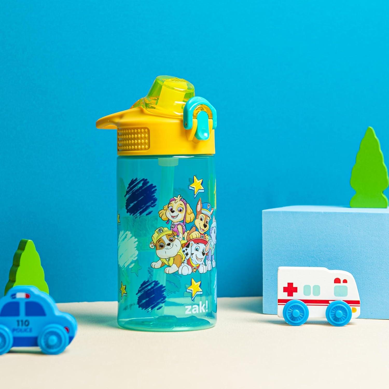 Botella de Agua Zak Designs Sage PAW Patrol 480ml con Pajilla