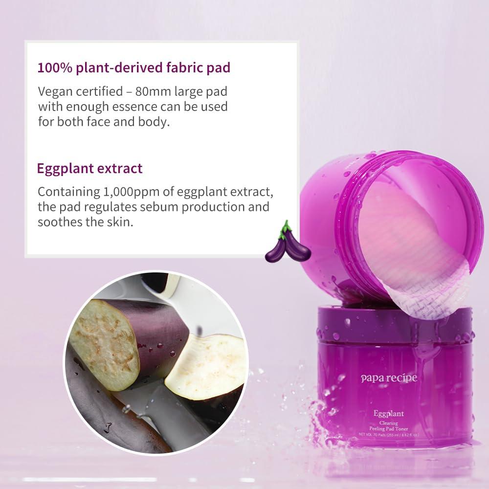 Tónico Exfoliante Facial Papa Recipe 70 Almohadillas Veganas