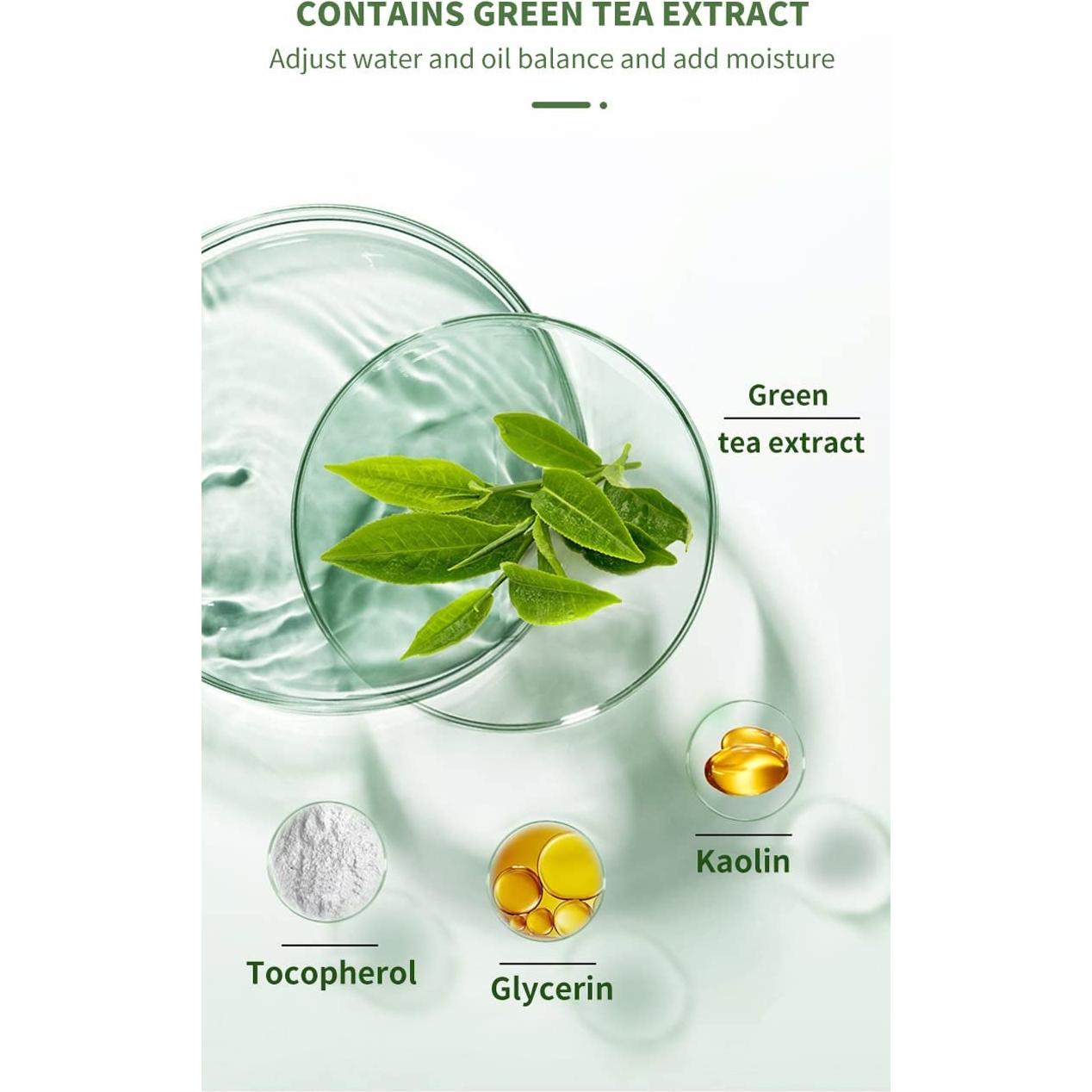 Mascarilla Facial SULLMAR Té Verde 2PACK 40g Limpieza Profunda