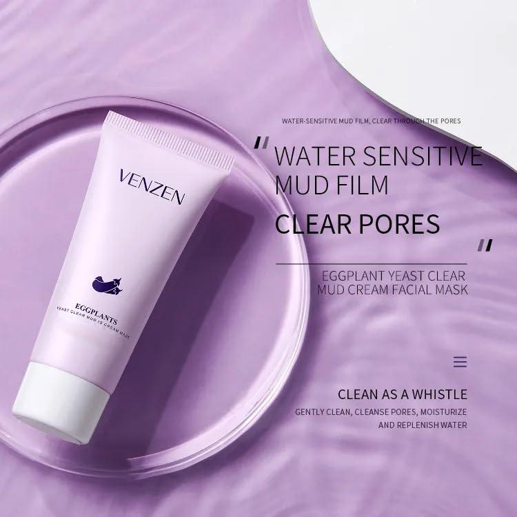 Máscara Facial de Barro VEZE con Extracto de Berenjena 60g