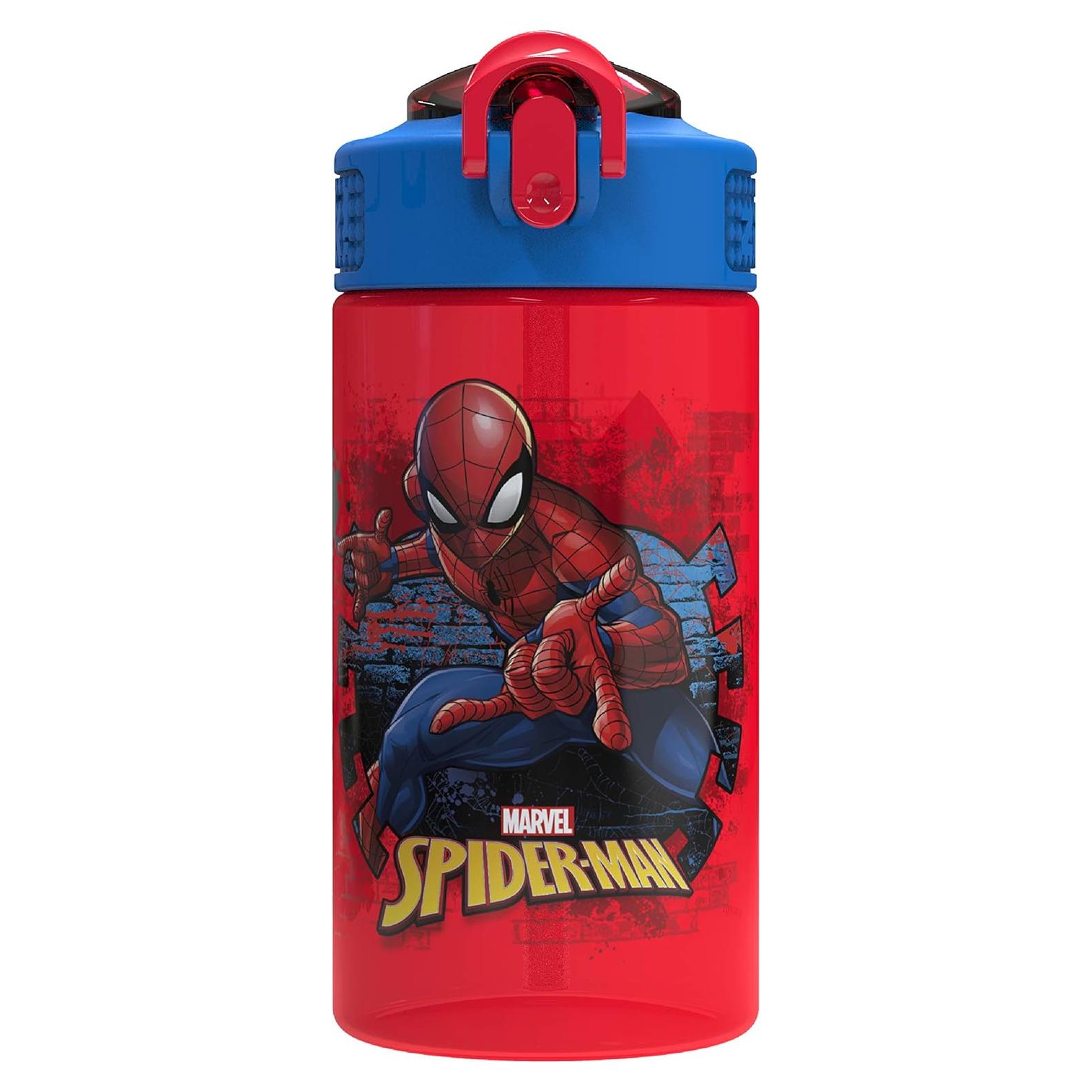 Botella de Agua Zak Spider-Man 16 oz con Asa y Tapa