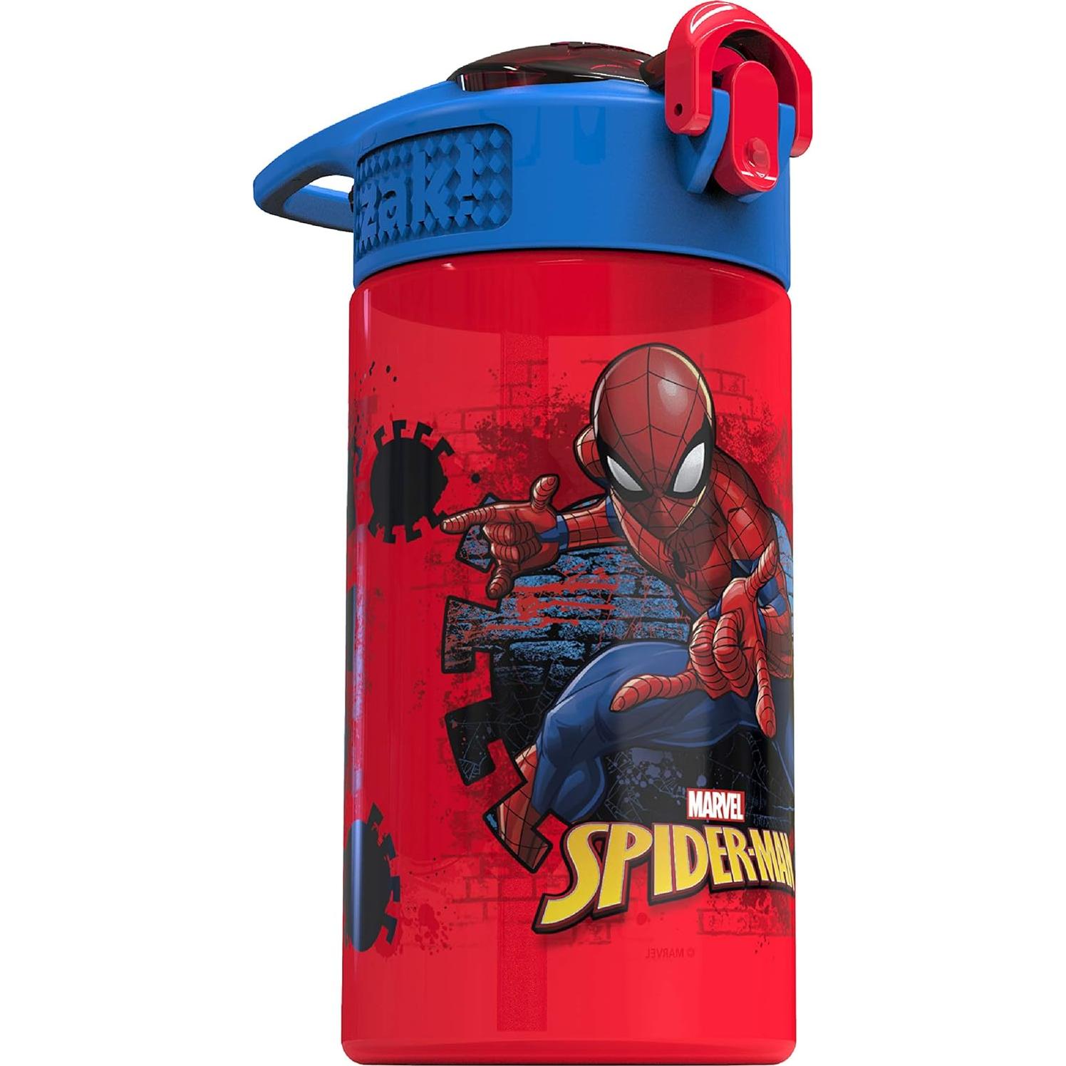 Botella de Agua Zak Spider-Man 16 oz con Asa y Tapa
