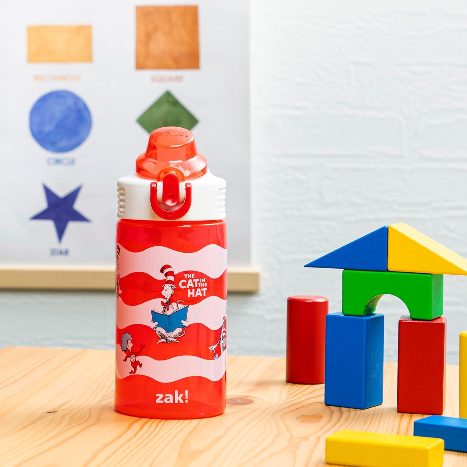 Botella de Agua Zak Designs 16oz Dr. Seuss Gato Sombrero