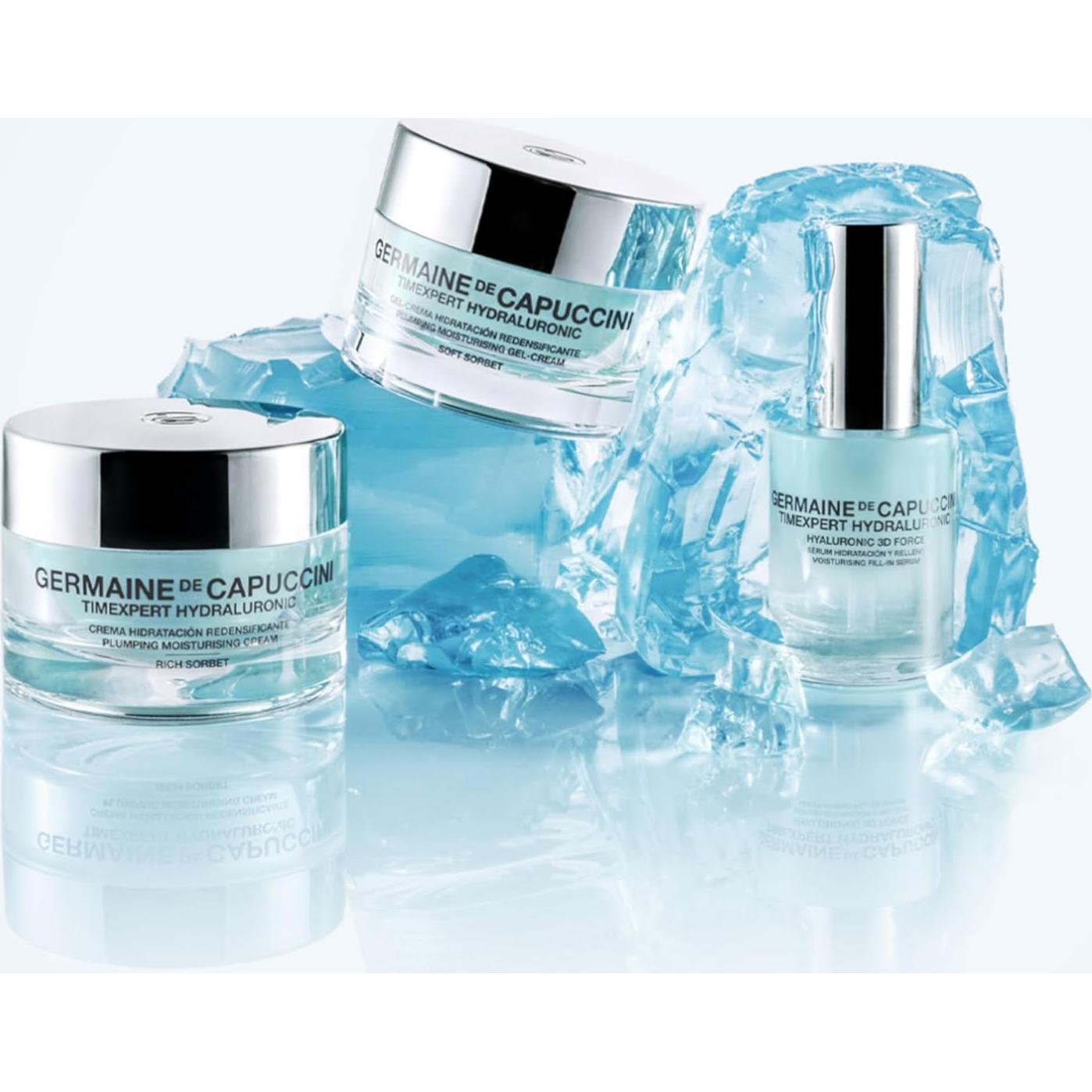 Crema Hidratante en Gel Germaine de Capuccini Timexpert 48g - Ácido Hialurónico Antienvejecimiento