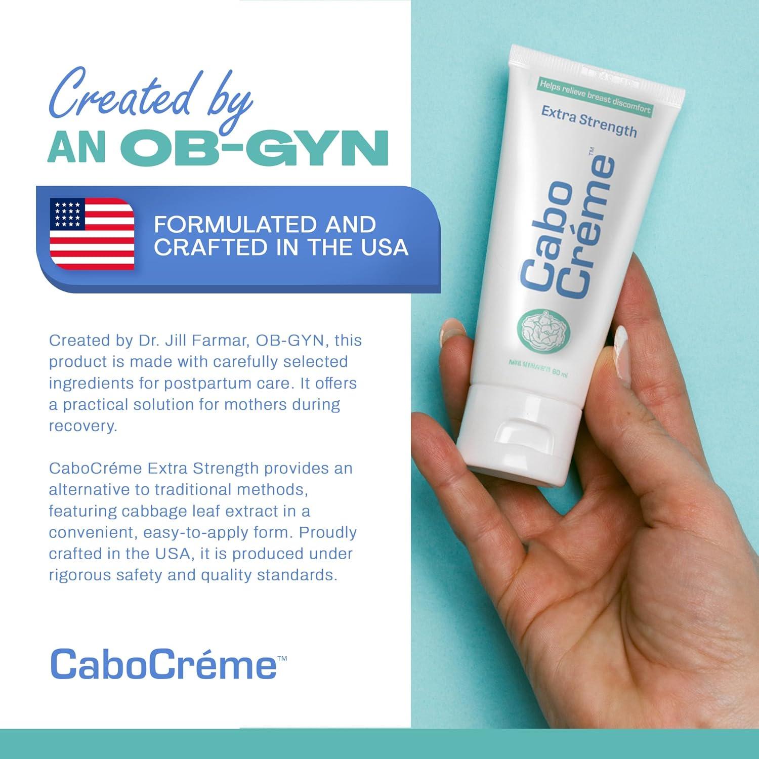 CaboCrème Crema para Senos 2 oz - Alivio Congestión Postparto