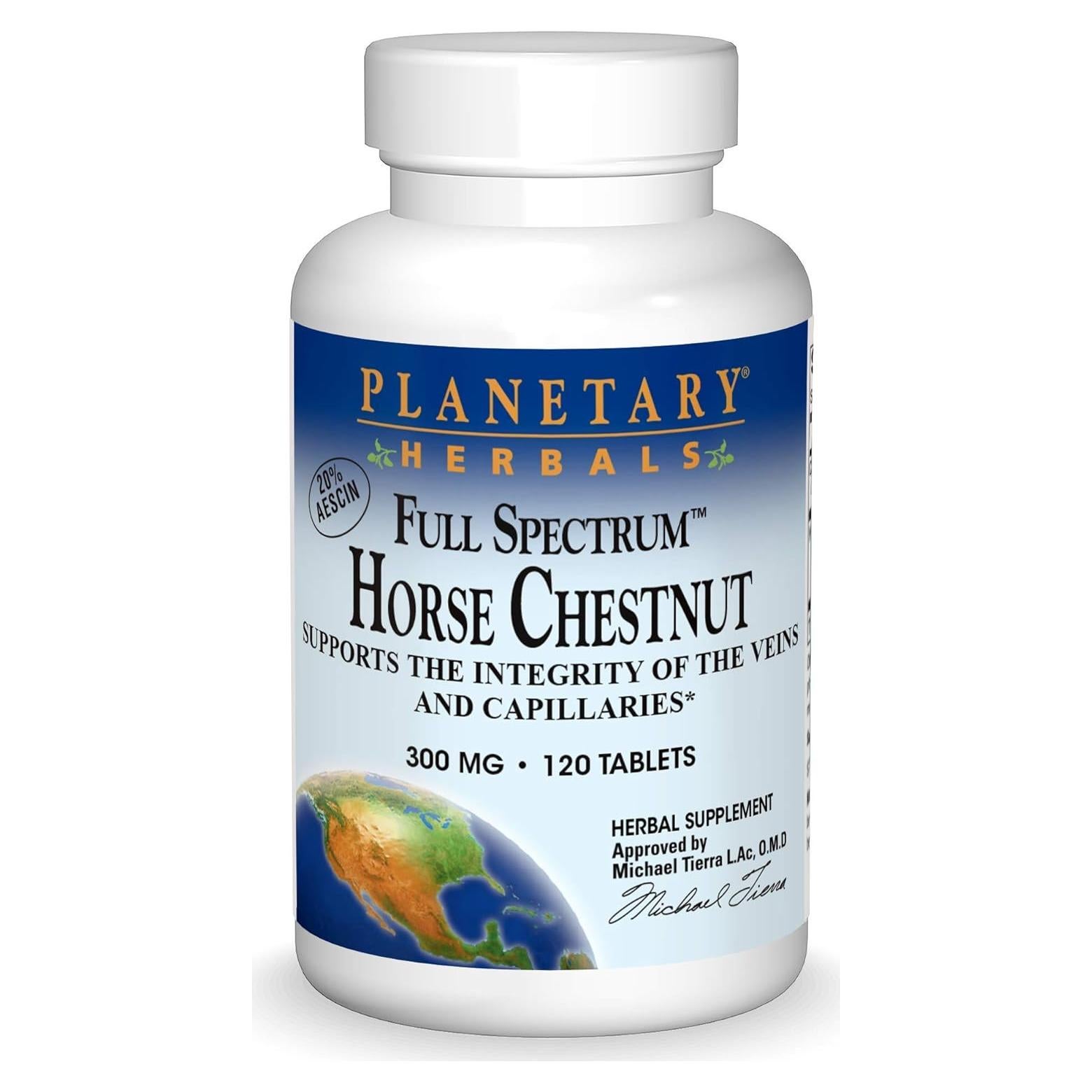 Suplemento Castaño de Indias Planetary Herbals 120 Tabletas