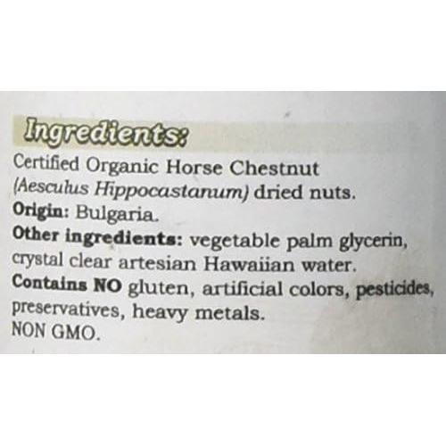Extracto Líquido de Castaño de Indias Orgánico HawaiiPharm 60 ml