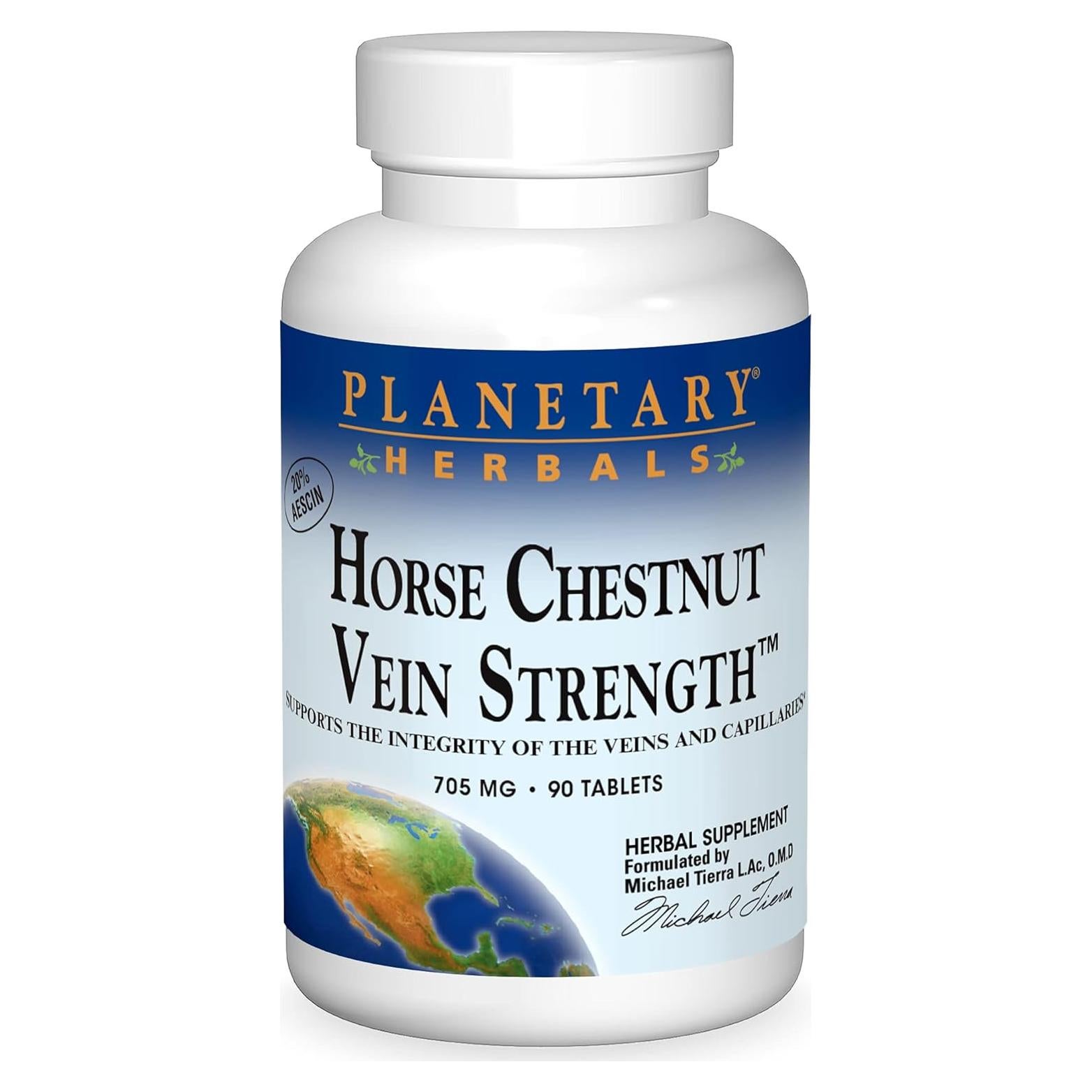 Cápsulas de Castaño de Indias Planetary Herbals 705mg - 90 Unidades