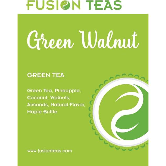 Té Verde Gourmet Fusion Teas con Nuez Verde y Piña - 453.6g