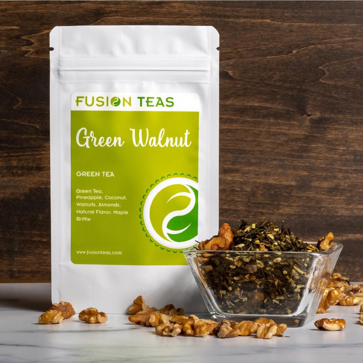 Té Verde Gourmet Fusion Teas con Nuez Verde y Piña - 453.6g