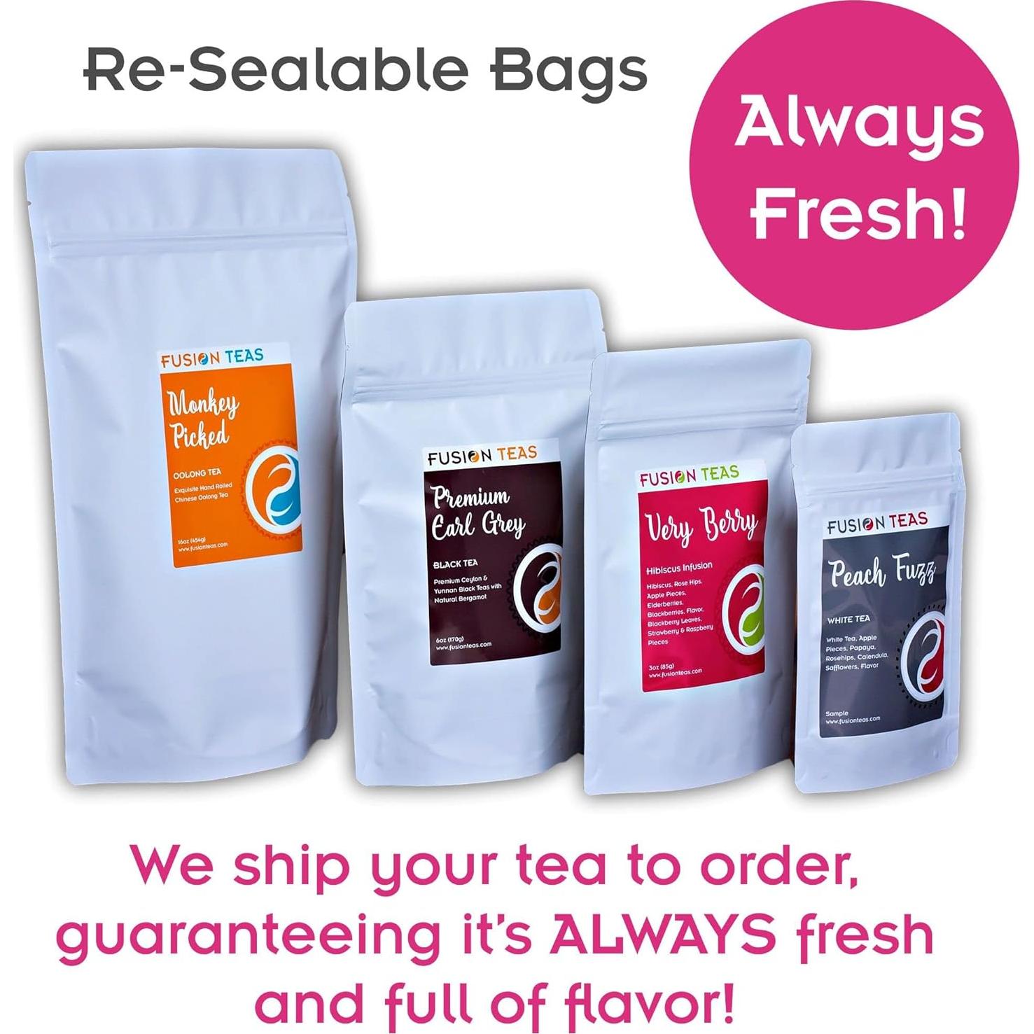 Té Verde Gourmet Fusion Teas con Nuez Verde y Piña - 453.6g