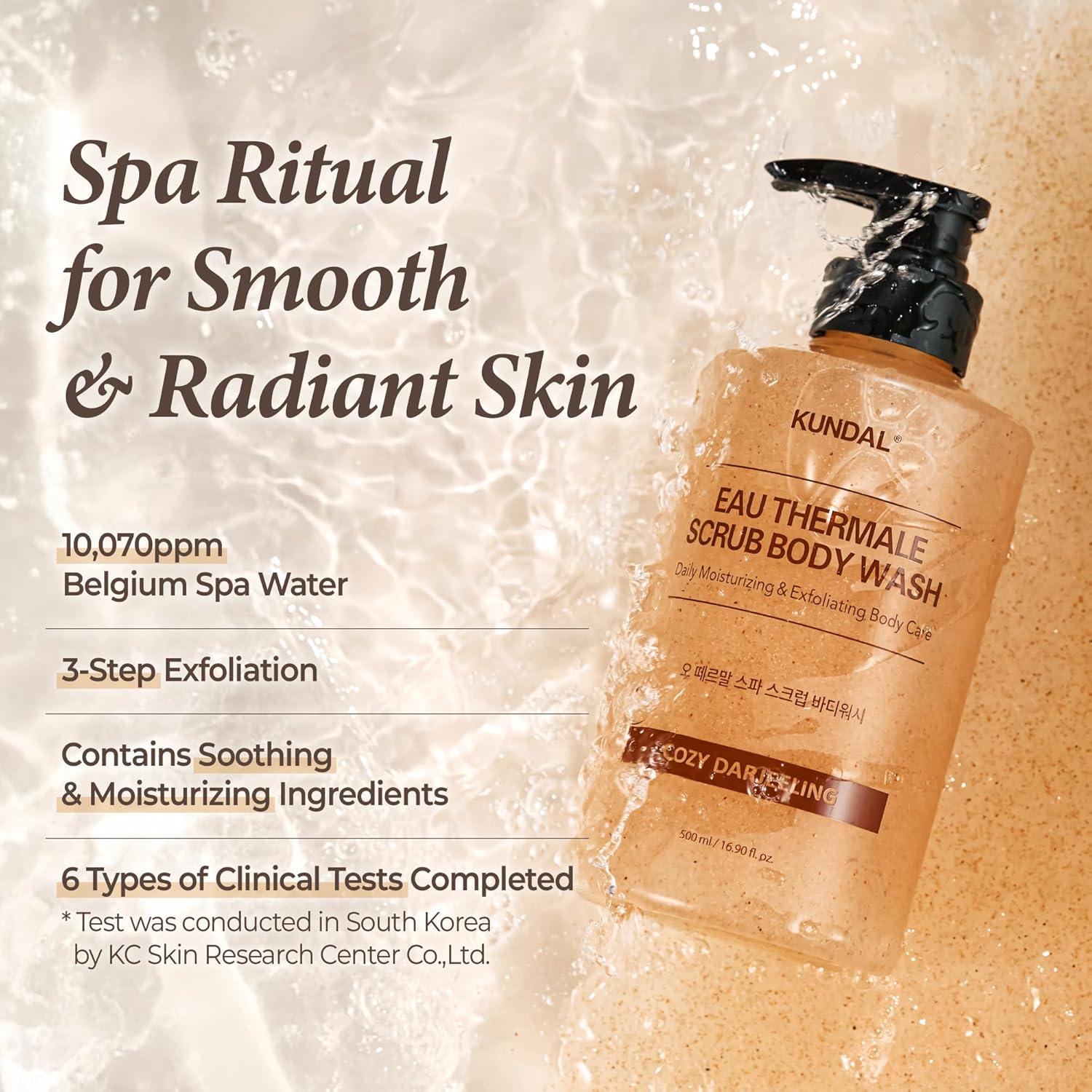 Gel de Ducha Exfoliante Kundal 500 ml Muguete Violeta Hidratante