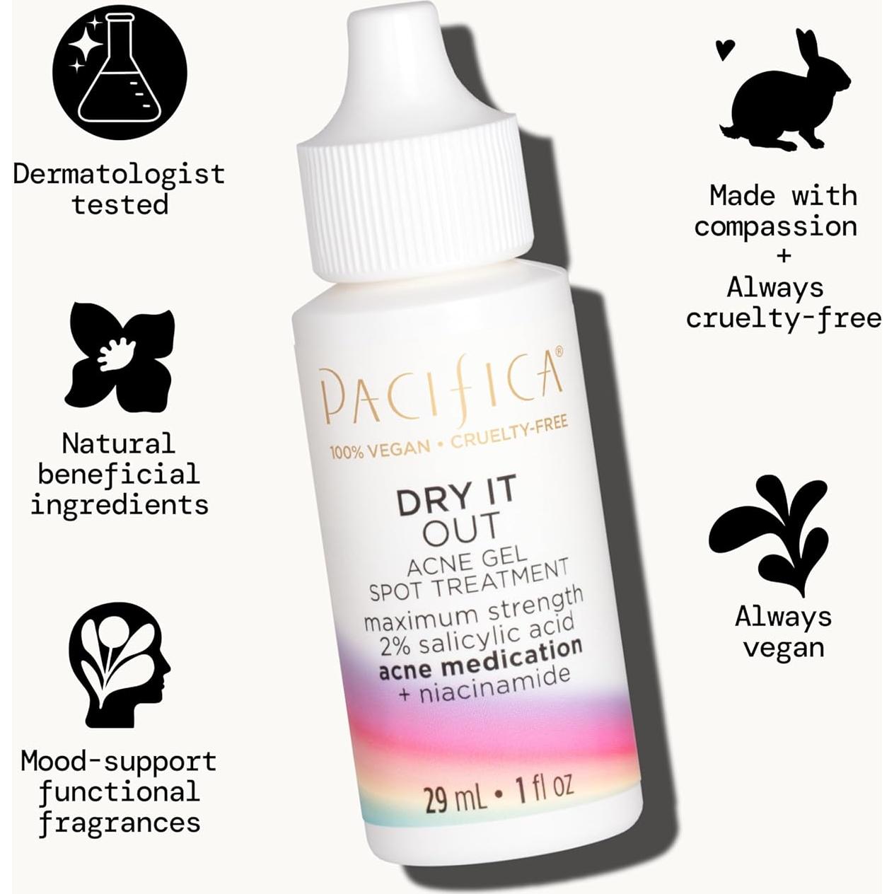 Gel Secante para Acné Pacifica 2% Ácido Salicílico 45g