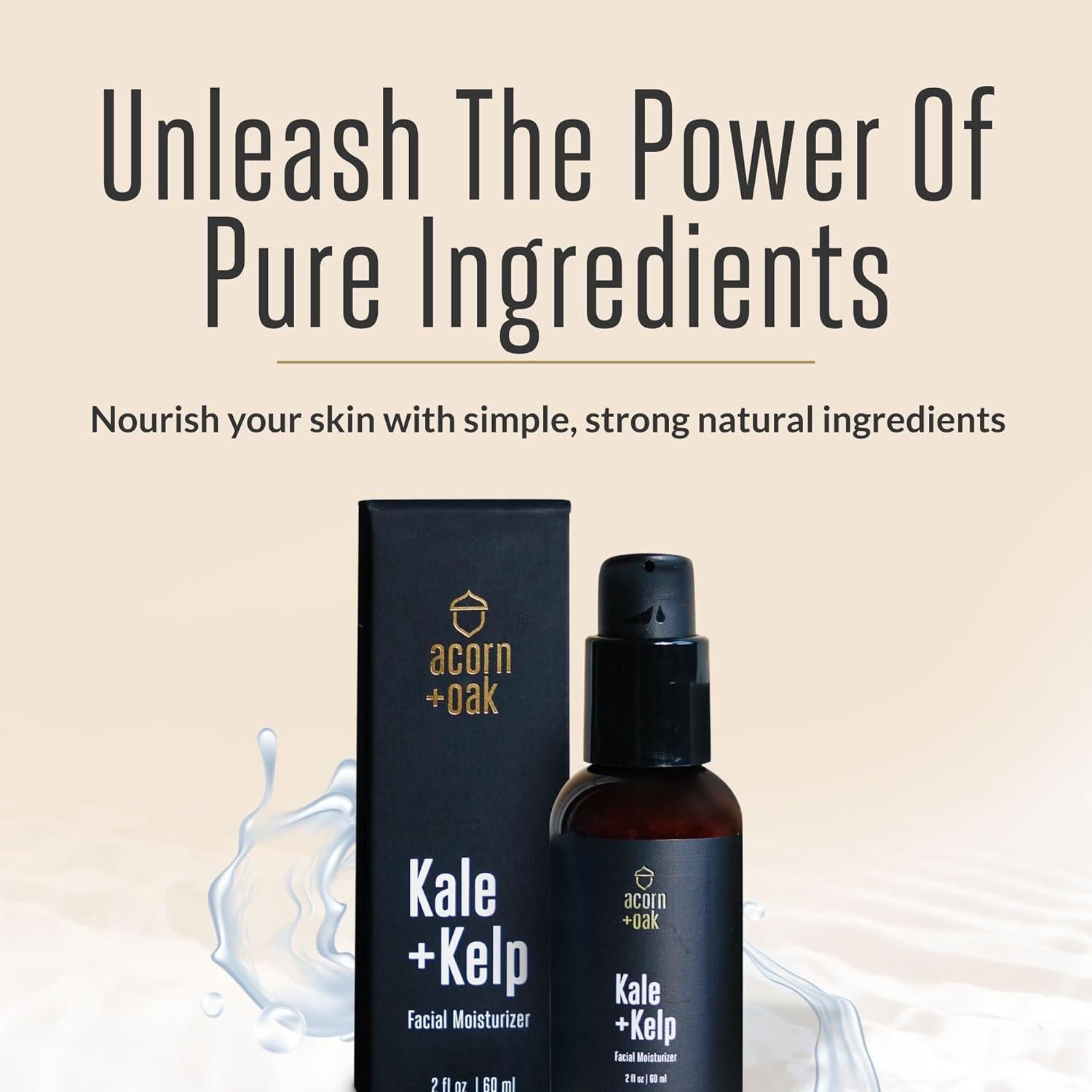 Hidratante Facial Natural Acorn + Oak 59 ml - Aloe, Niacinamida, Vitamina C