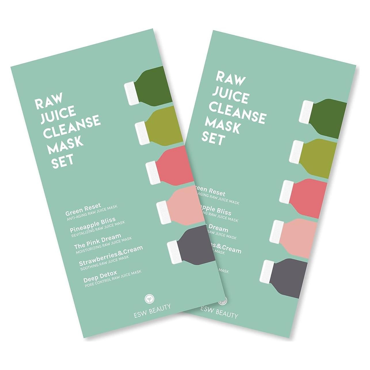 Set de 10 Máscaras Faciales Hidratantes ESW Belleza - Antienvejecimiento y Control de Poros