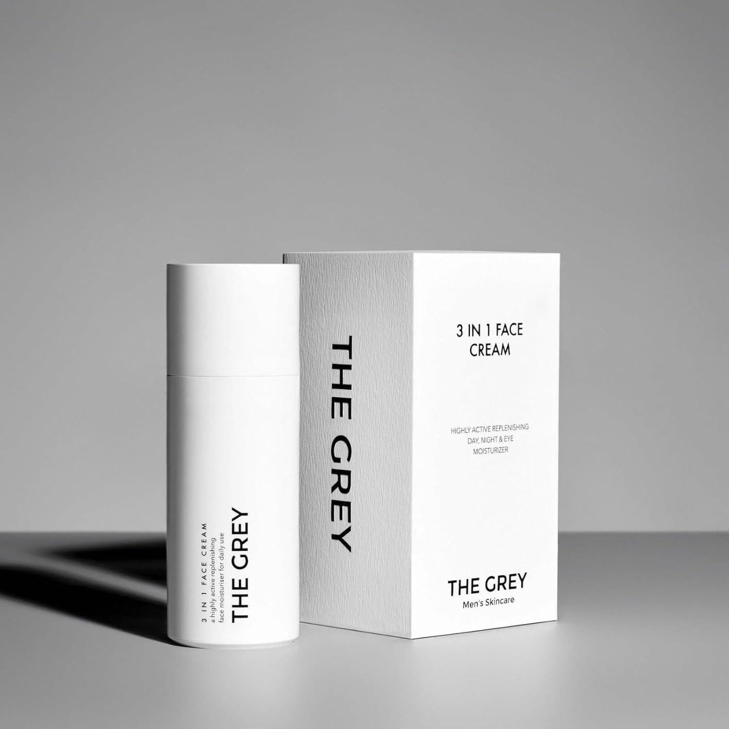 Crema Facial 3 en 1 The Grey para Hombres 156g - Anti Envejecimiento