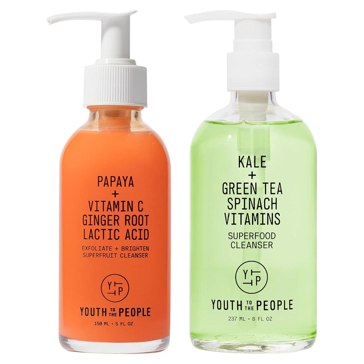 Dúo de Limpieza Facial Youth To The People - 2 Limpiadores Veganos