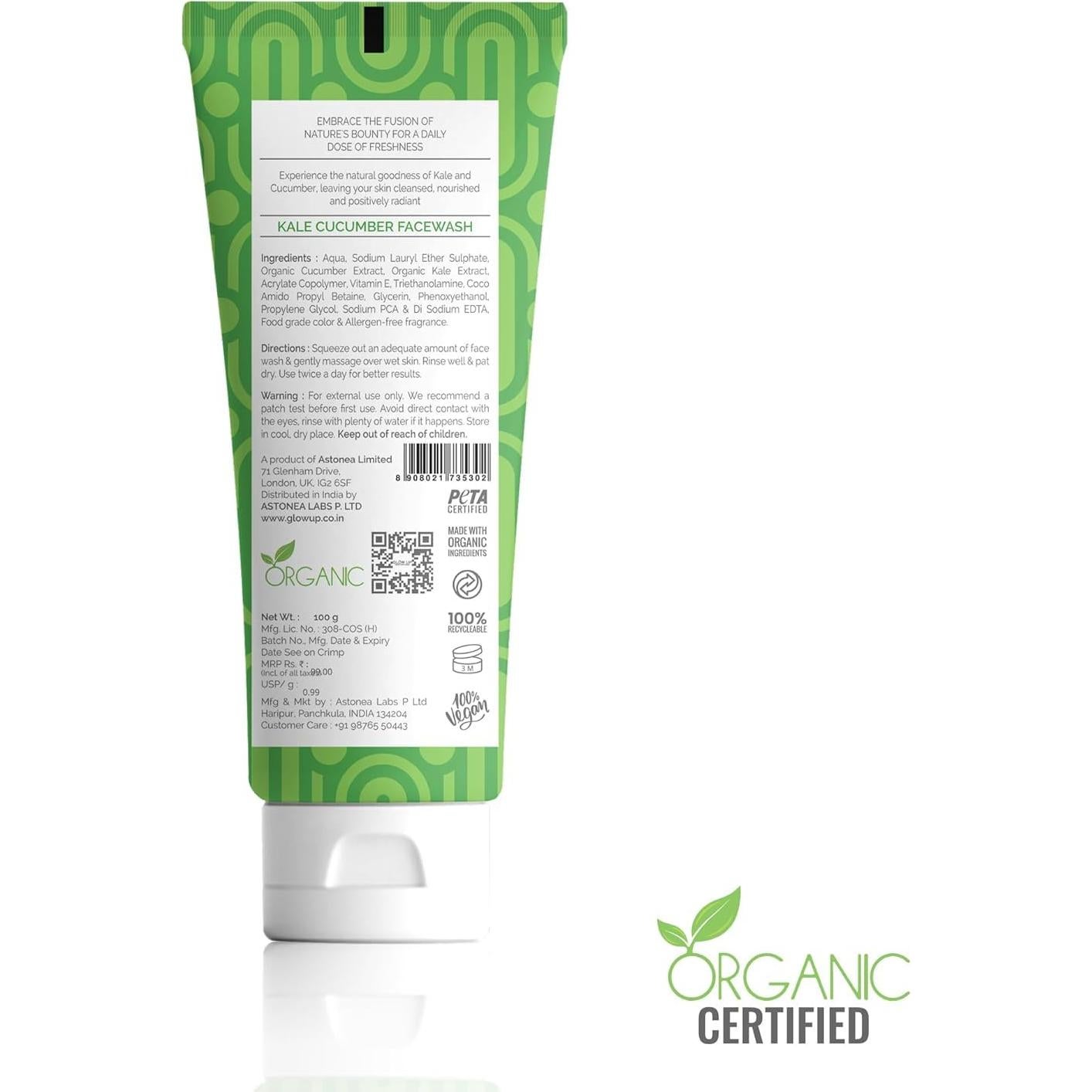 Lavado de Cara Asto Nea Labs Kale y Pepino 100g - Hidratante