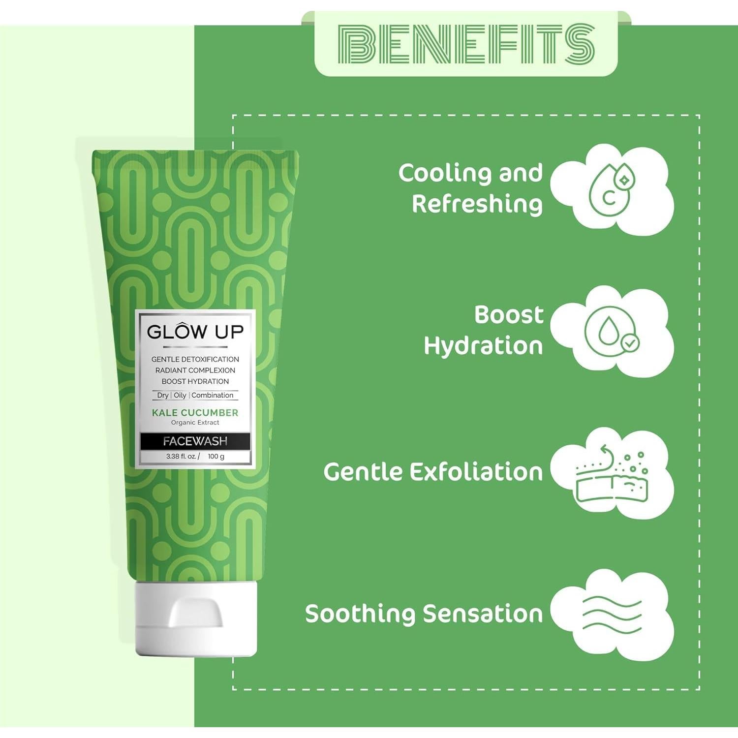 Lavado de Cara Asto Nea Labs Kale y Pepino 100g - Hidratante