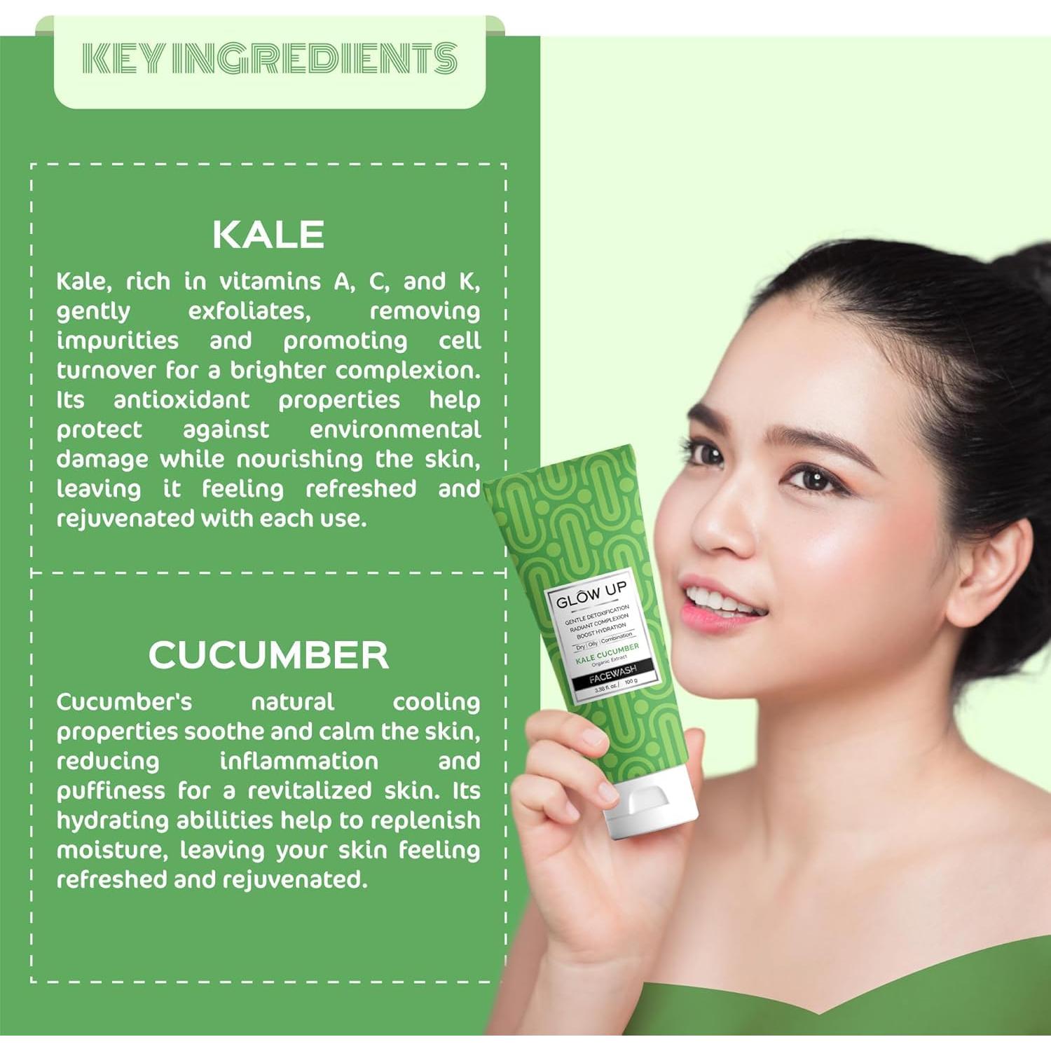 Lavado de Cara Asto Nea Labs Kale y Pepino 100g - Hidratante