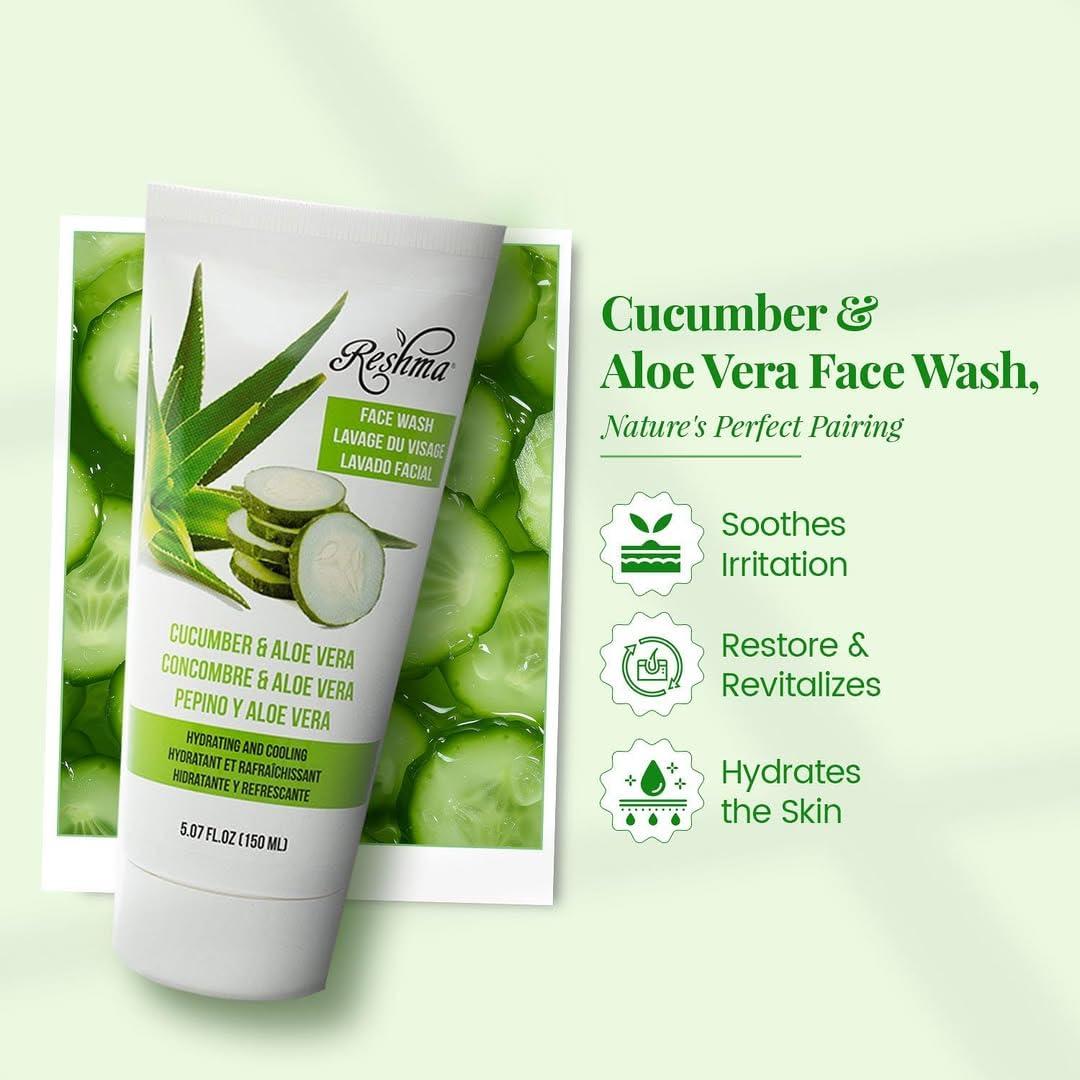 Limpiador Facial Reshma Beauty Pepino y Aloe Vera 6 Unidades