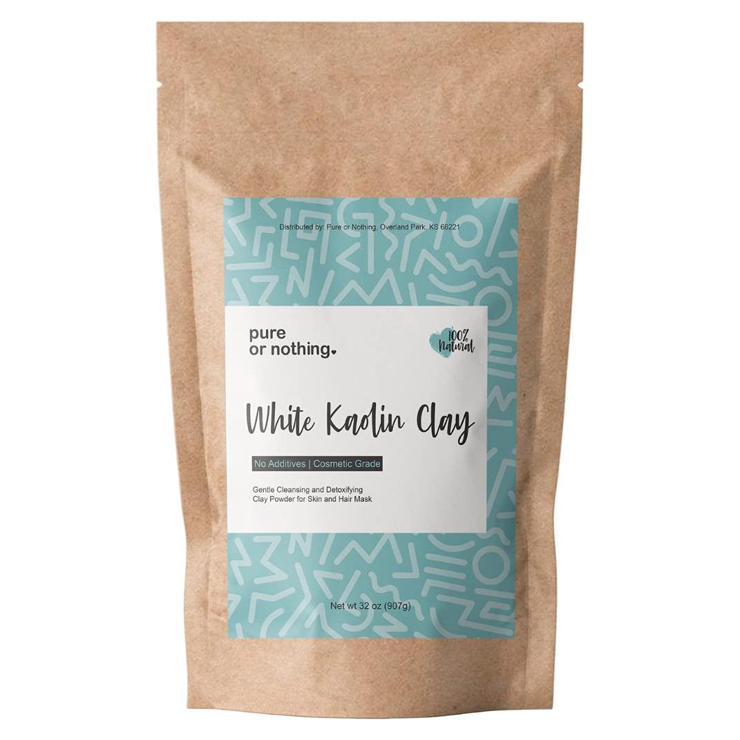 Polvo de Arcilla Blanca Kaolin 0.91 kg - Pure or Nothing