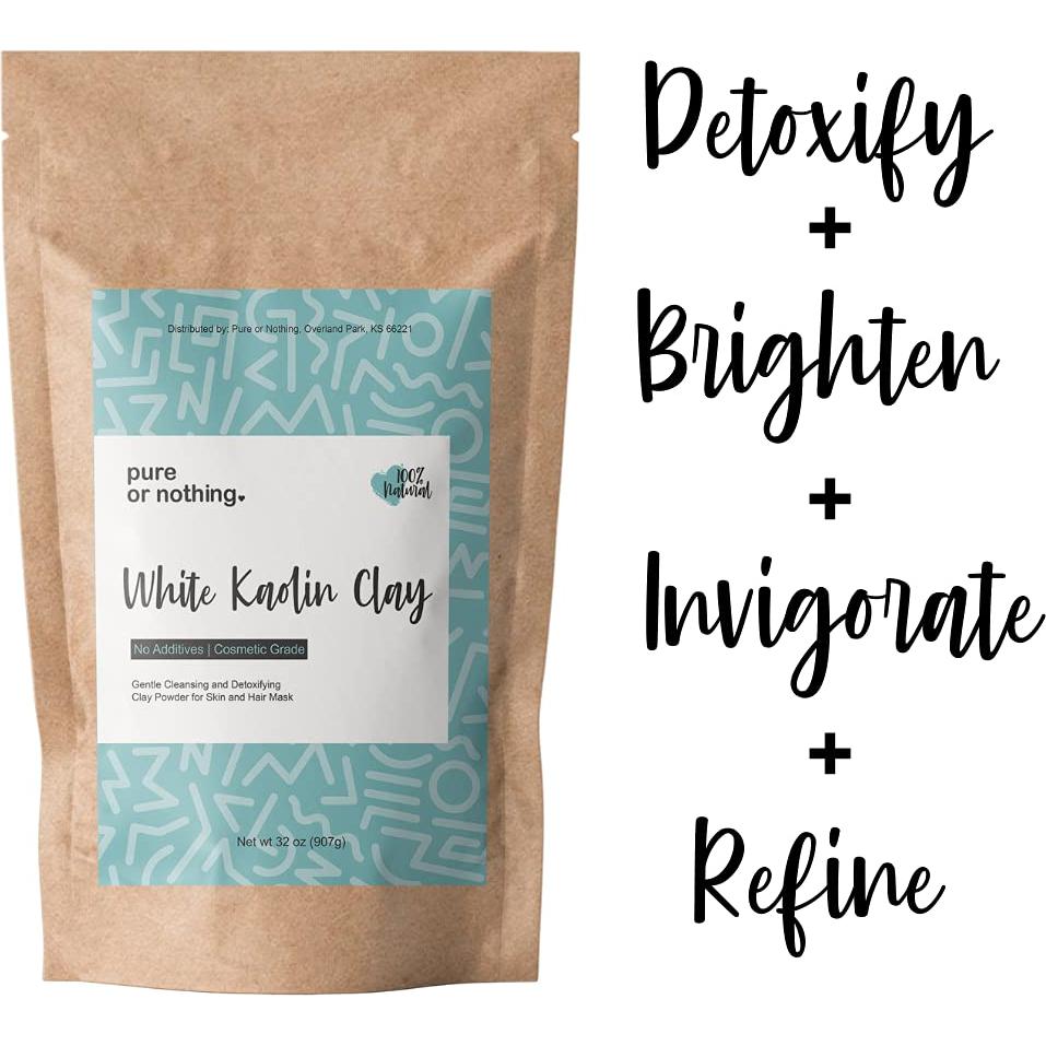 Polvo de Arcilla Blanca Kaolin 0.91 kg - Pure or Nothing