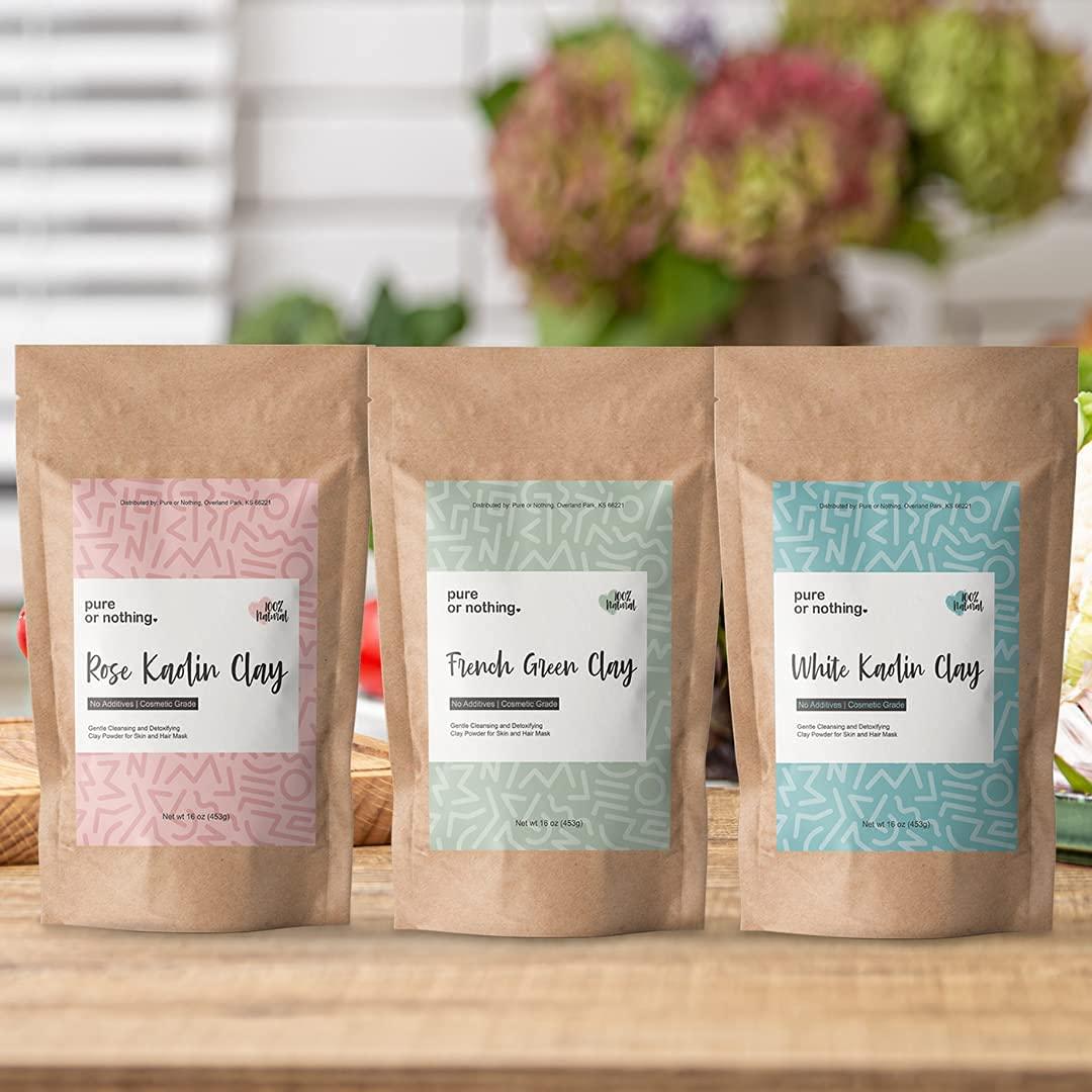 Polvo de Arcilla Blanca Kaolin 0.91 kg - Pure or Nothing