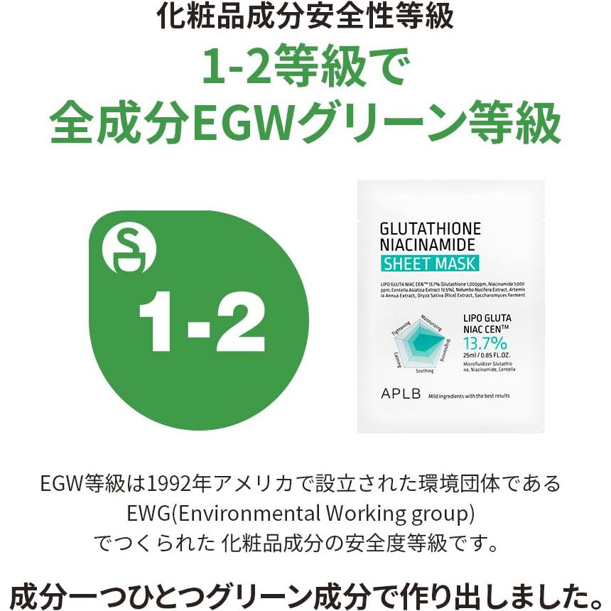 Mascarilla de Hoja LIPO GLUTA NIAC 10pcs - Hidratante y Calmante