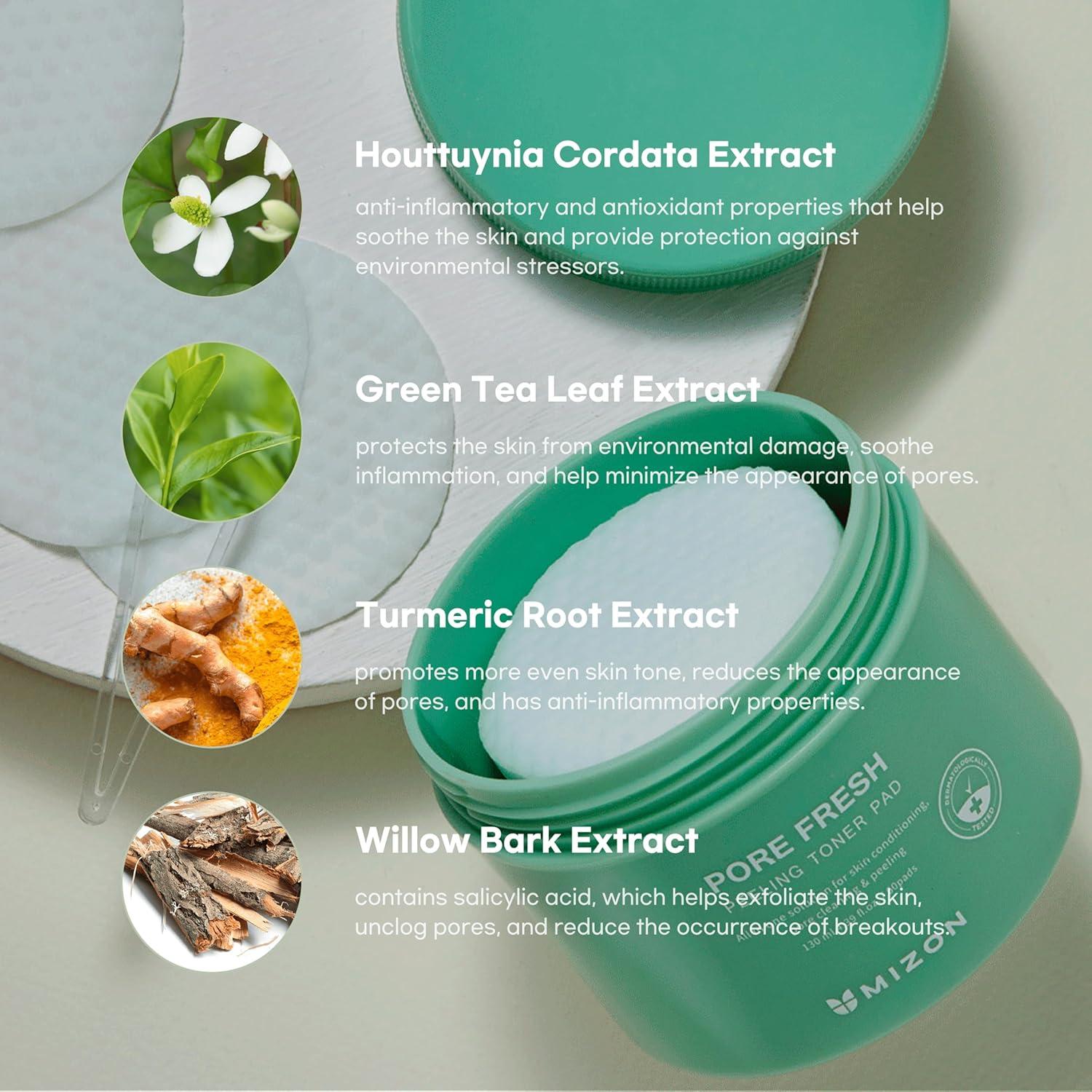 MIZON Almohadillas Exfoliantes Tónicas AHA BHA PHA 60 PCS