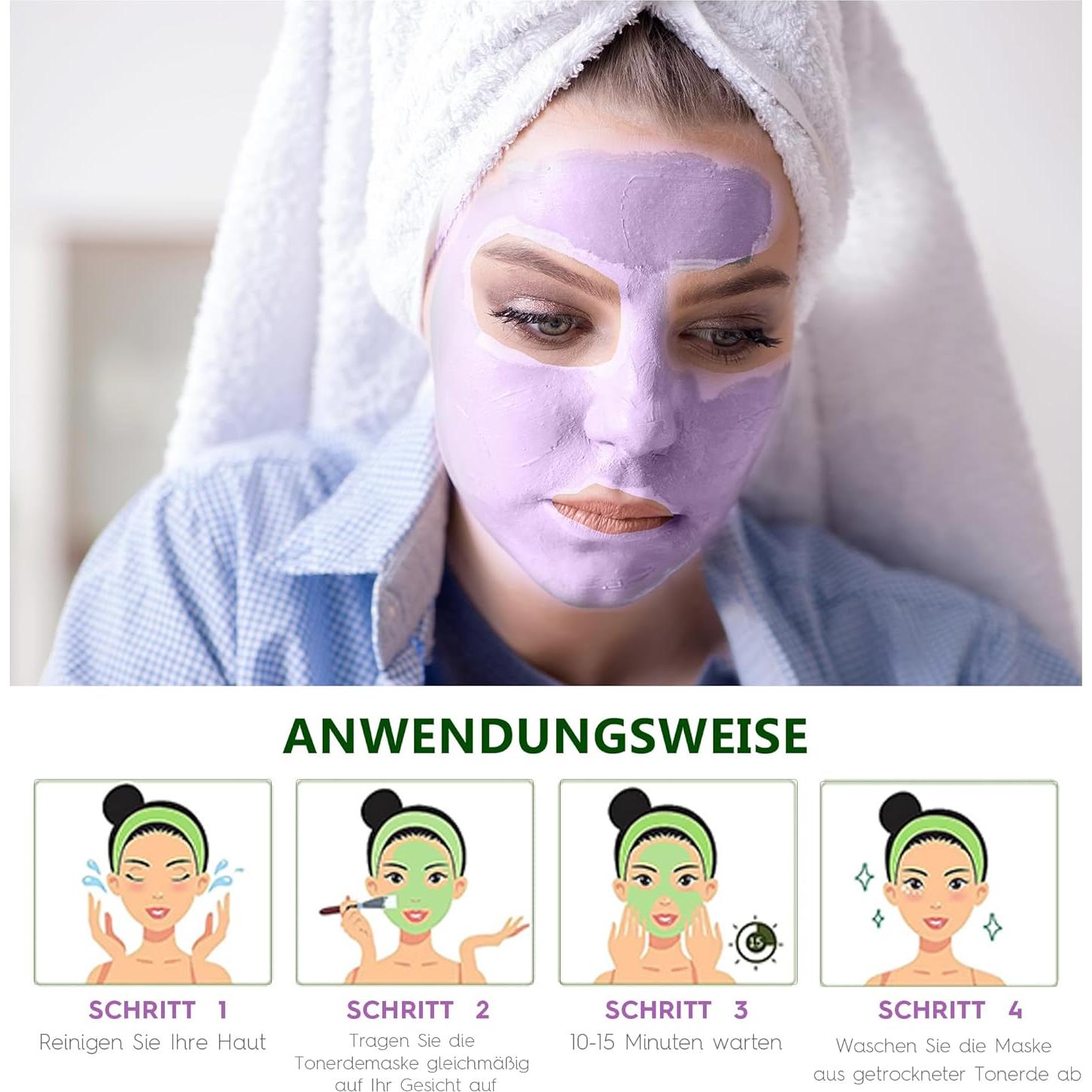 Set de 10 Mascarillas Faciales de Barro Liillya 50g Viaje